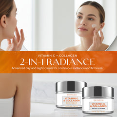 Skin 2.0 crema noche, Vitamina C y colágeno para renovación nocturna.