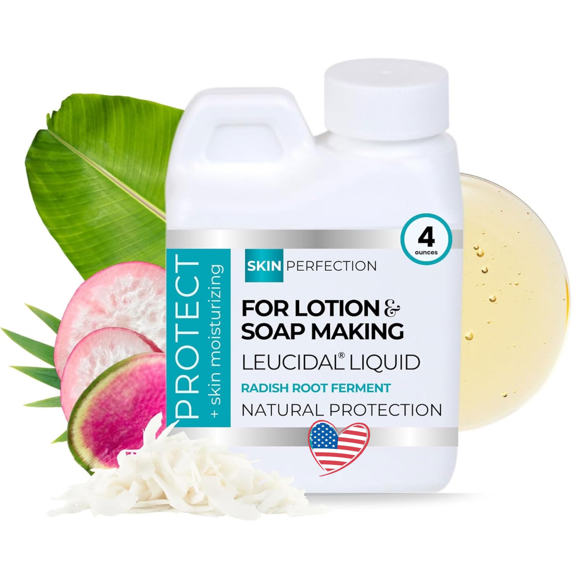 Skin Perfection Leucidal Liquid bottle cap closeup for natural preservation in DIY skincare