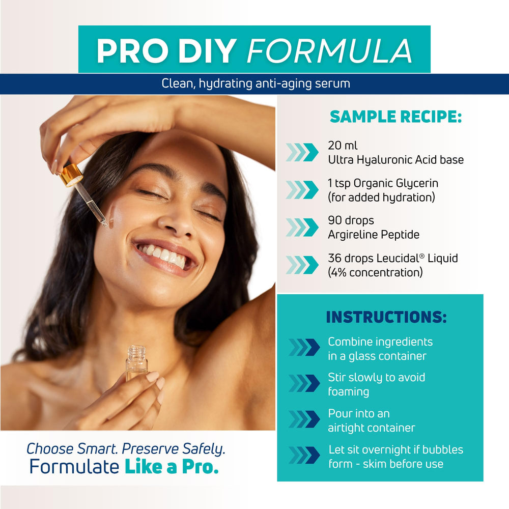 Dosis de 4% para Leucidal Liquid durante enfriado facilita formulaciones suaves.