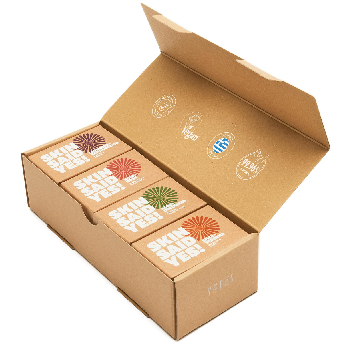 Skin Said Yes organic soap bar with olive oil and shea butter for moisture.