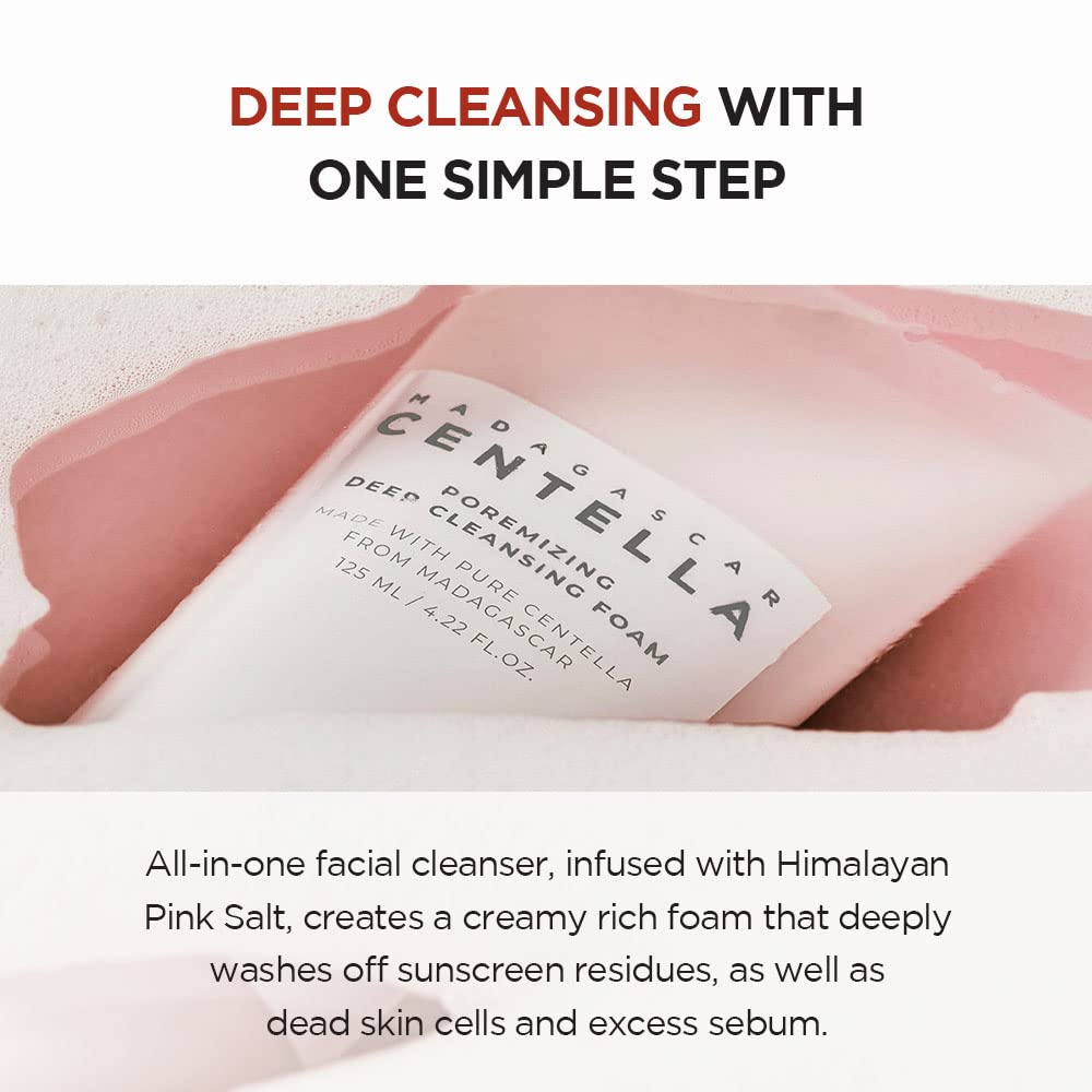 Aplicación suave: la espuma SKIN1004 se reparte fácilmente