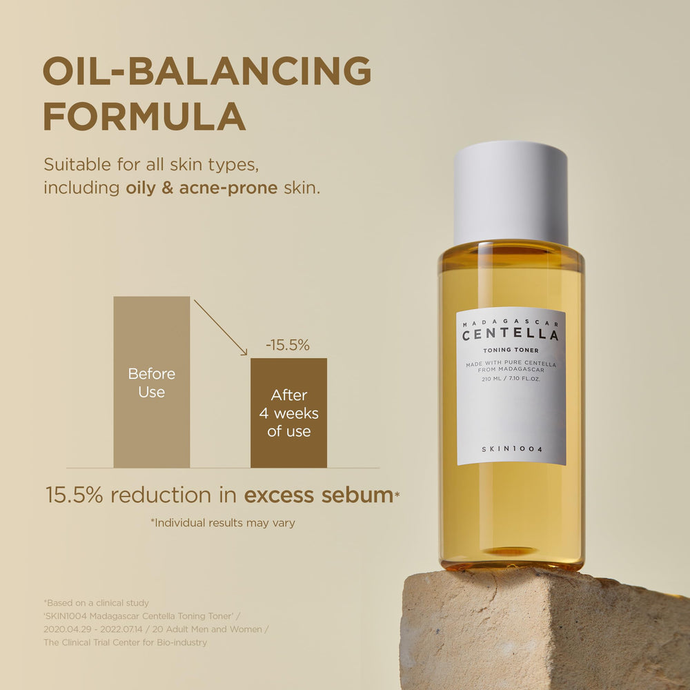 SKIN1004 Centella Toner ayuda a calmar la piel sensible rápidamente.