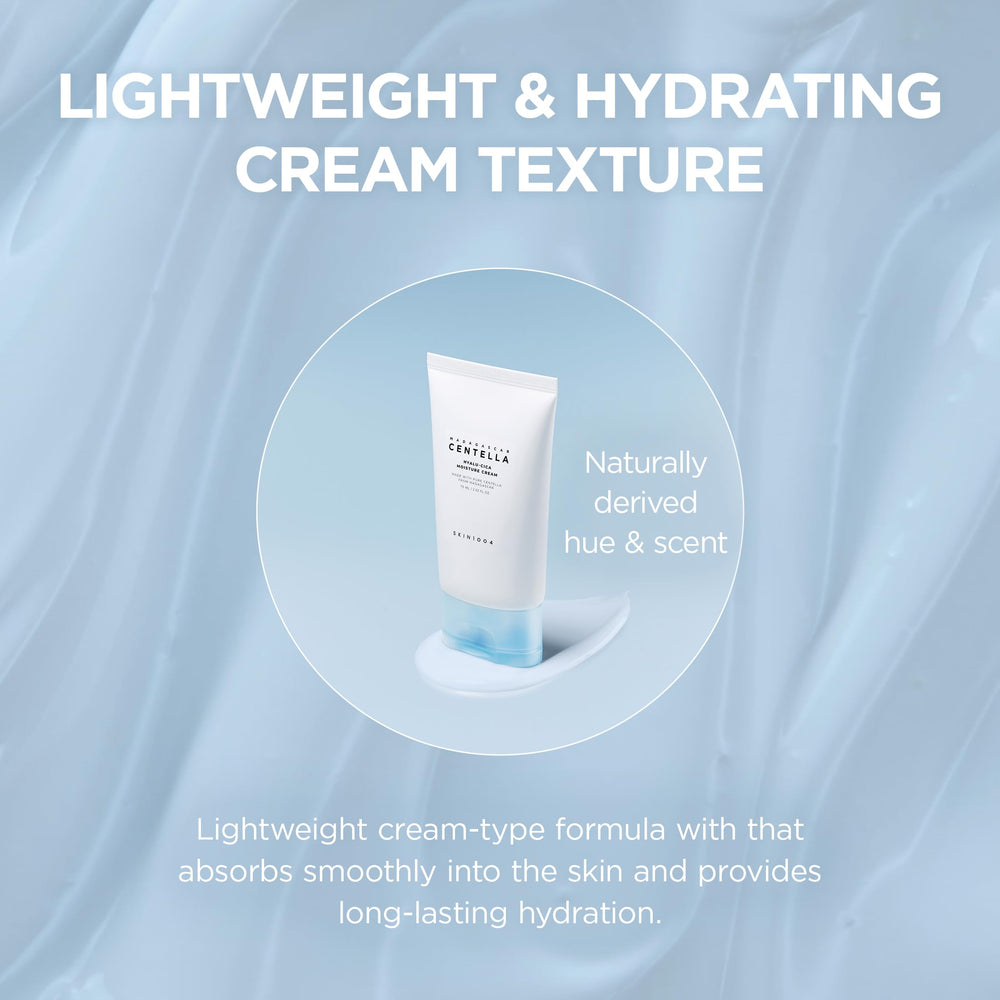 SKIN1004 Hyalu-Cica Moisture Cream envase minimalista inspirado Madagascar