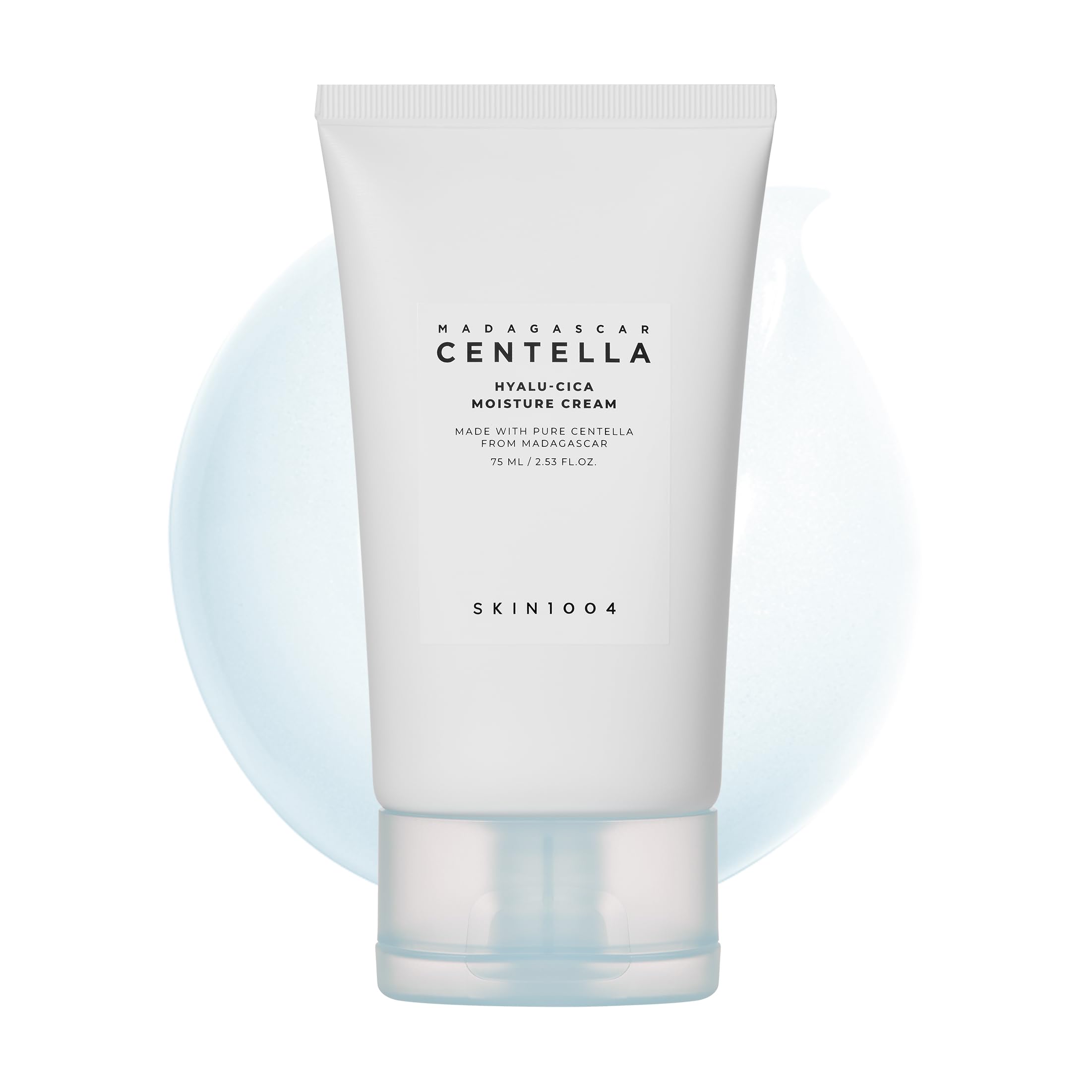 SKIN1004 Hyalu-Cica Moisture Cream frasco visible, hidratación duradera para piel normal