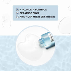 SKIN1004 Hyalu-CICA Toner: aplicación suave sobre rostro.