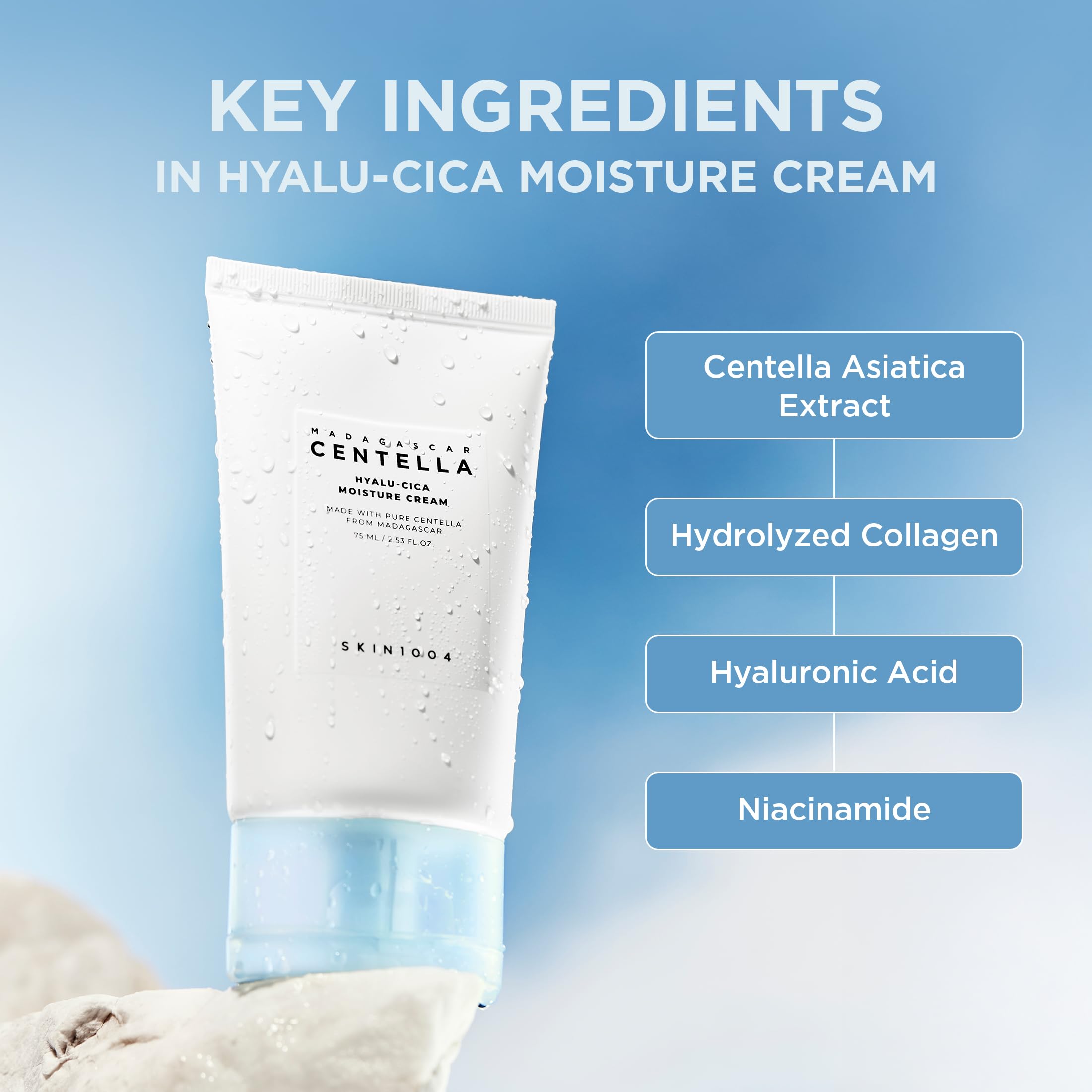 SKIN1004 Hyalu-Cica Moisture Cream ingredientes hialuronico y centella asiatica