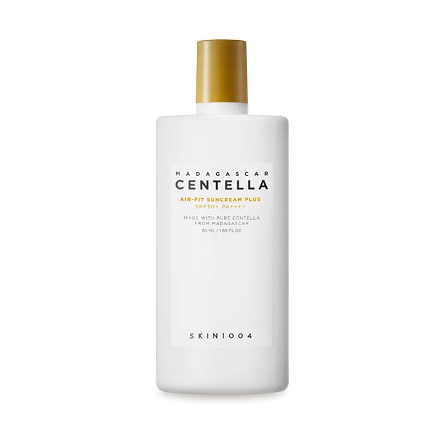 SKIN1004 Madagascar Centella Air-fit Suncream Plus en bote, protección solar suave para la piel.