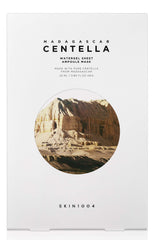 SKIN1004 mascarilla hidrogel Madagascar Centella, empaque elegante para cuidado facial suave.