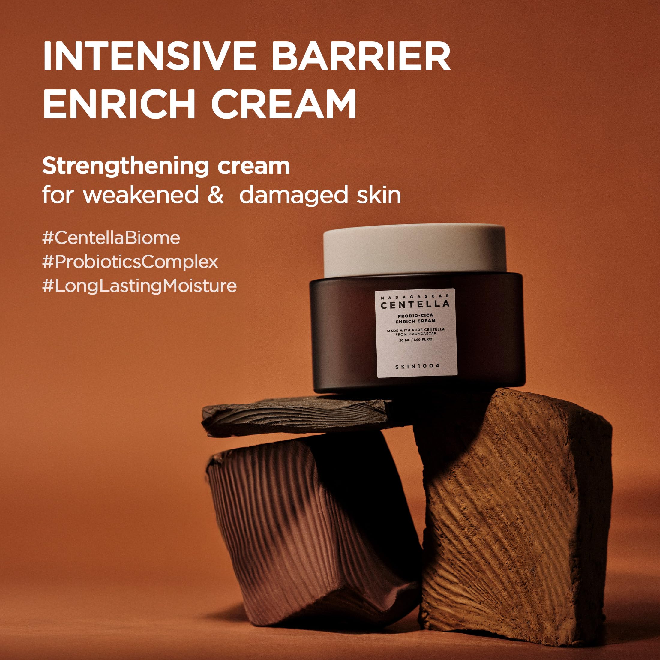 Probio Cica Enrich Cream en rostro con aplicación suave para piel equilibrada