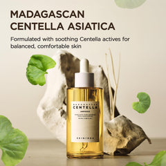 Calma la sensibilidad de la piel con Centella de Madagascar; uso diario.