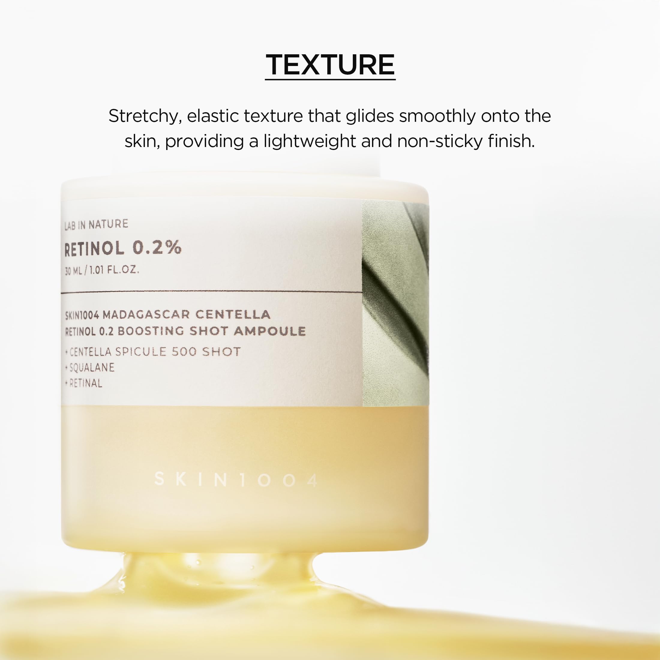 SKIN1004 textura compacta que se adhiere a la piel