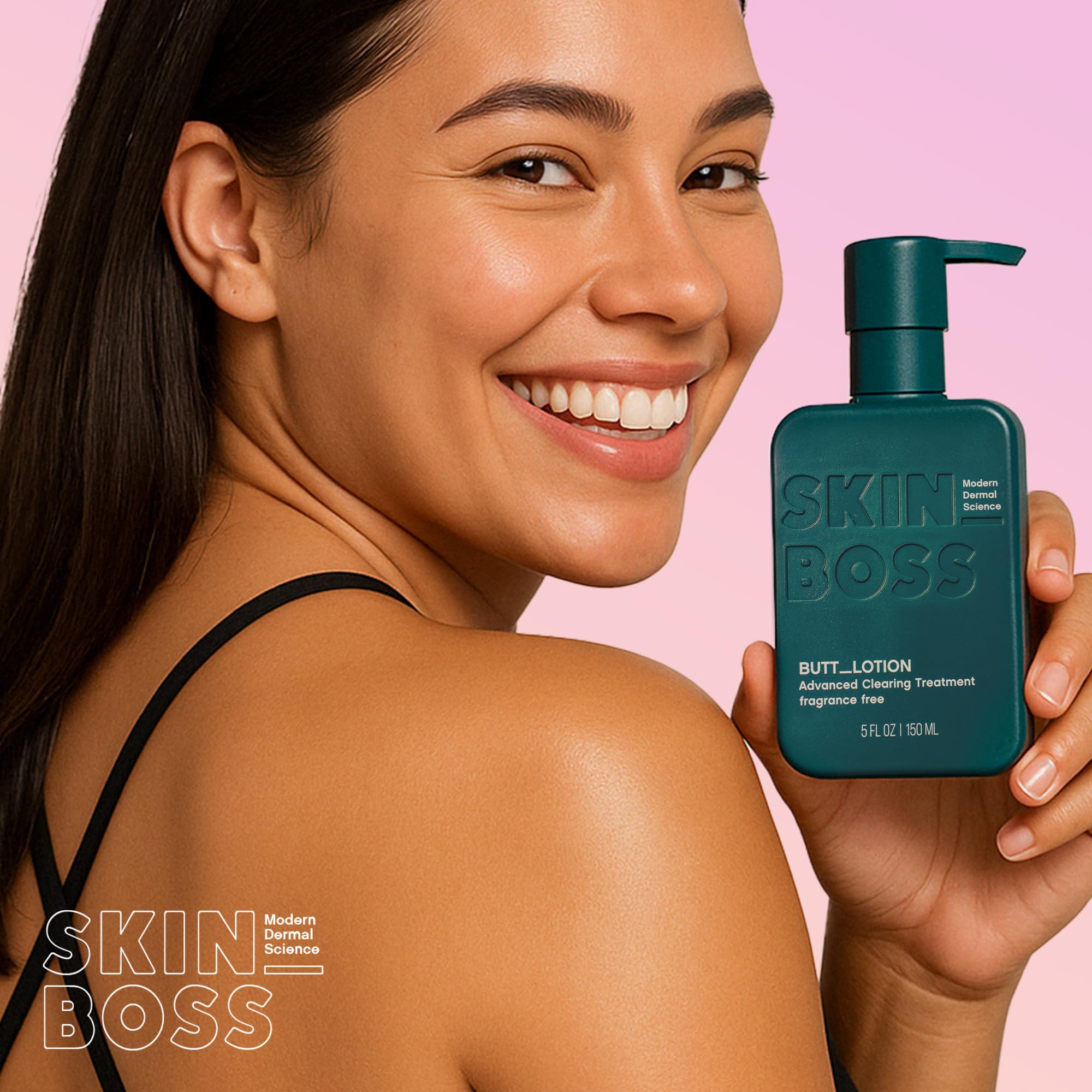 SKINBOSS cuidado áreas delicadas: uso diario para espalda y muslos