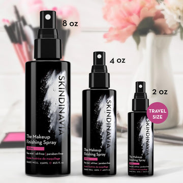 SKINDINAVIA aerosol fijador, para maquillaje líquido y polvo en uso diario
