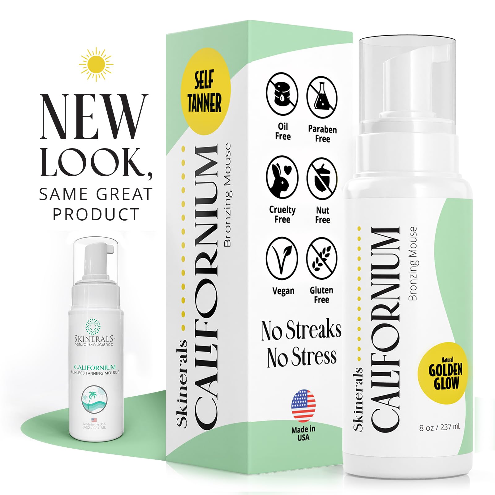 Skinerals autobronceador mousse bronceado que dura hasta 7 días con aplicación correcta