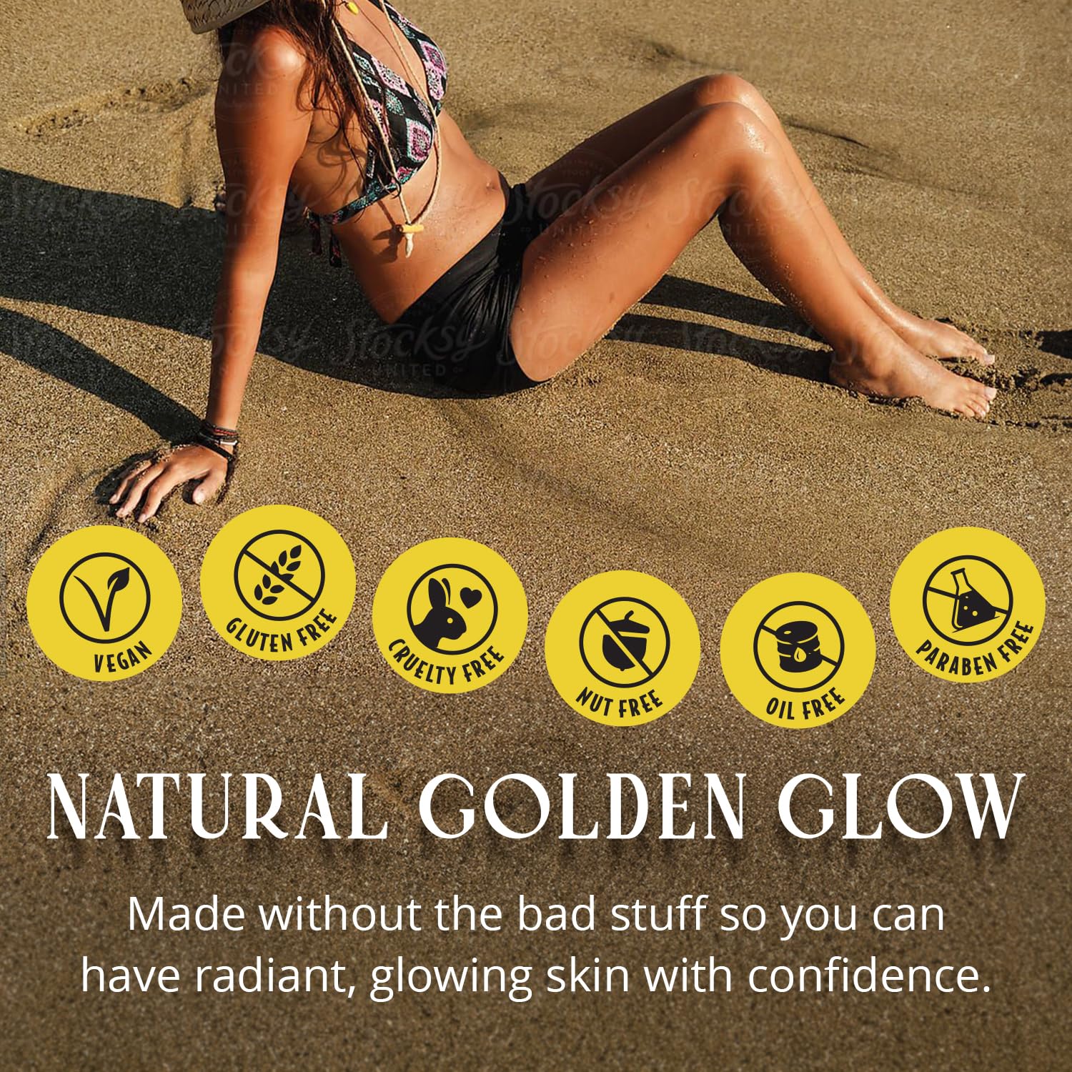 Skinerals autobronceador mousse tono natural y dorado para piel suave