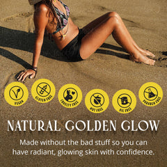 Skinerals autobronceador mousse tono natural y dorado para piel suave
