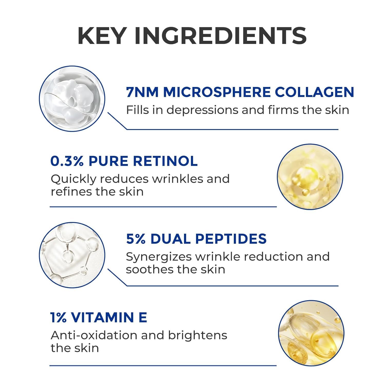 SKINERSE Retinol Serum en uso nocturno para renovación suave de la piel.