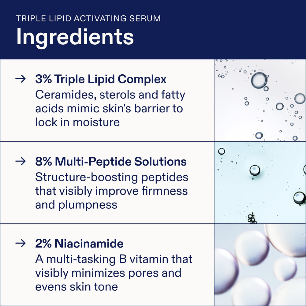 Aplicación del serum mini de Skinfix Barrier+ para piel más firme