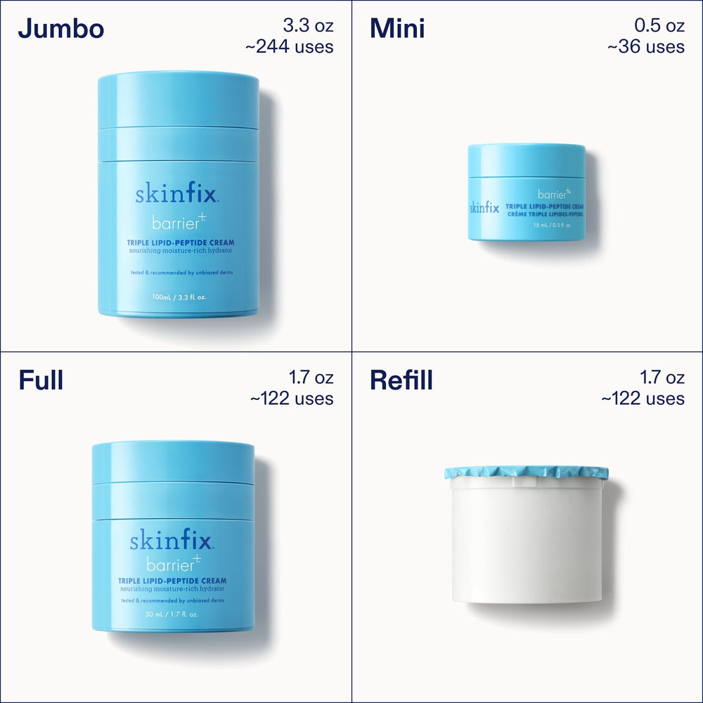 Crème Skinfix non comédogène et sans parfum pour peau sensible.