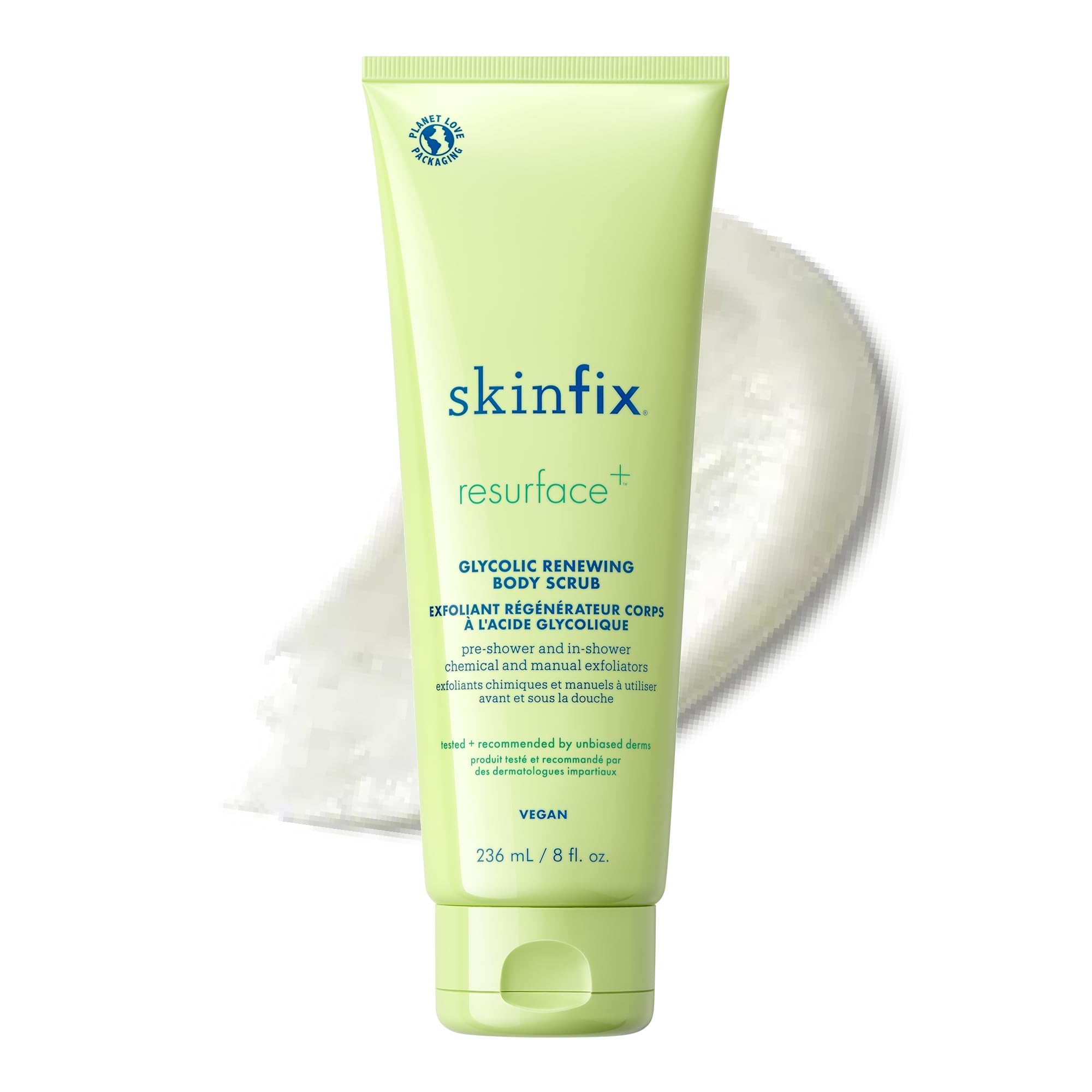 Skinfix exfoliante glicólico renovador en envase de 226 g para exfoliar suavemente.