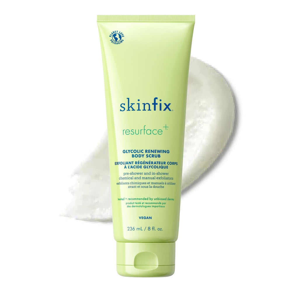 Skinfix exfoliante glicólico renovador en envase de 226 g para exfoliar suavemente.