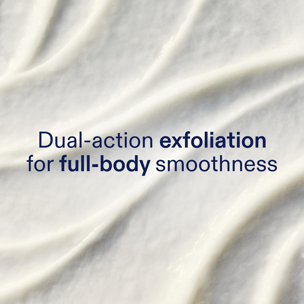 Textura granular del exfoliante para eliminar parches ásperos con eficacia.