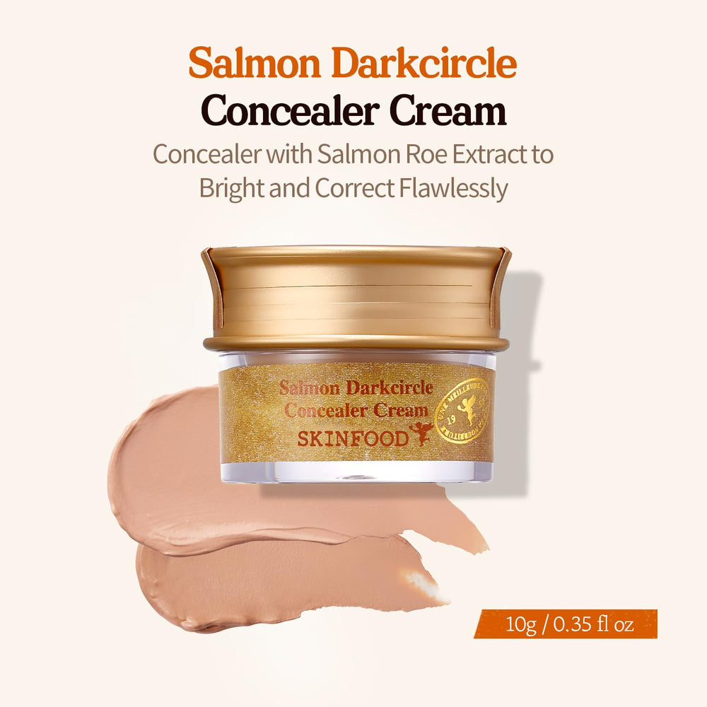 SKINFOOD Salmón Corrector de ojeras, aplicador, cobertura uniforme