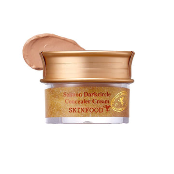 SKINFOOD Salmón Corrector de ojeras en frasco, iluminación suave para ojos cansados