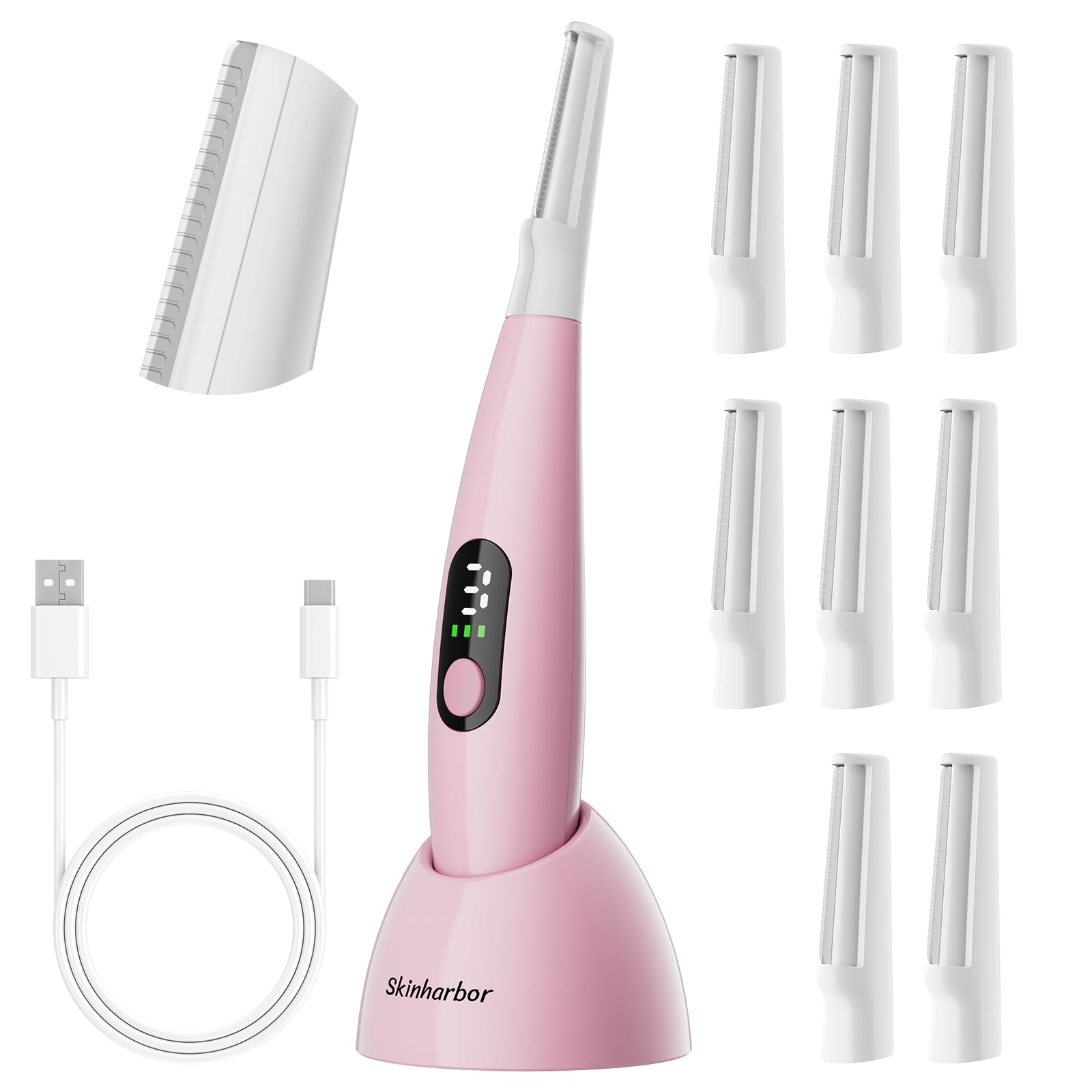 Skinharbor Sonic Dermaplane Razor para rostro, exfoliación suave para piel más lisa.