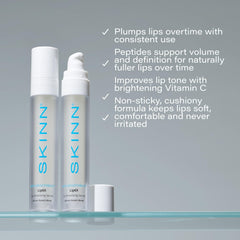 SKINN sérum amplificador de labios con micropartículas marinas para suavizar las líneas.