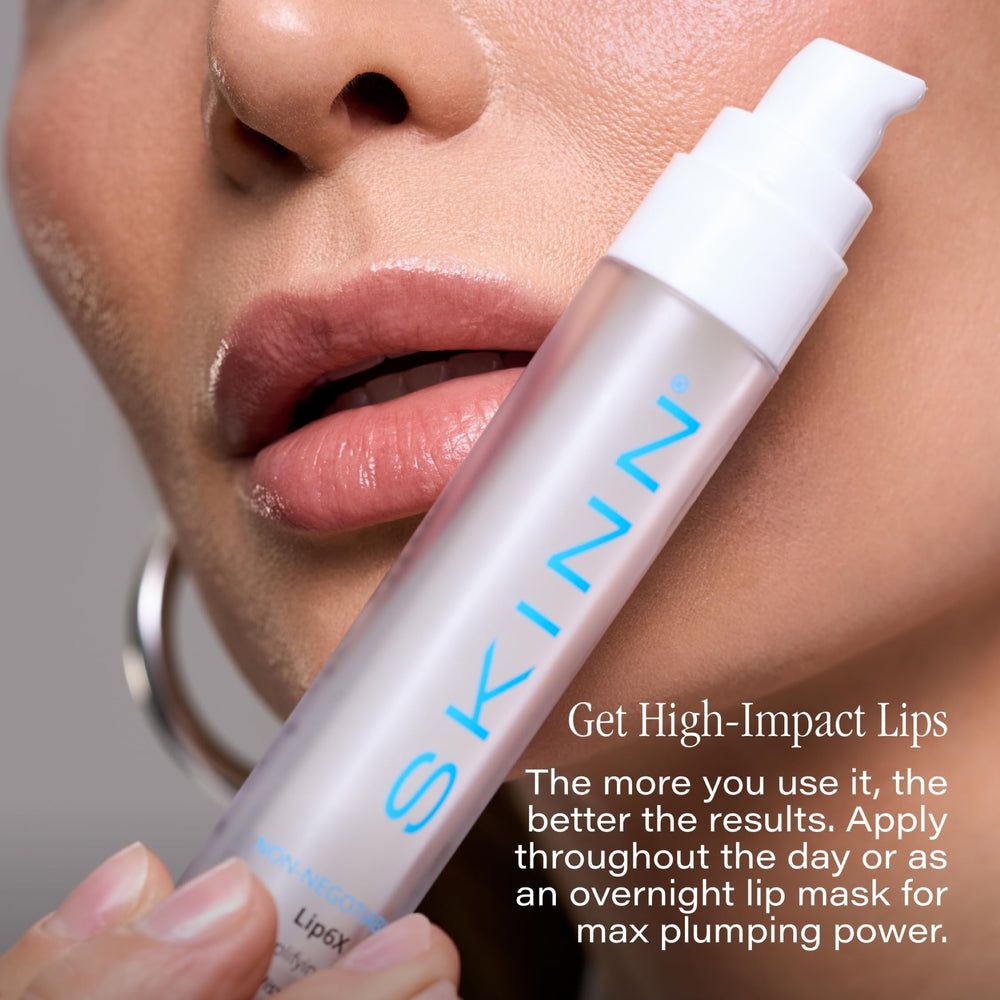 SKINN sérum amplificador de labios con vitamina C para tono uniforme y brillo.