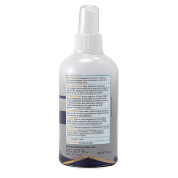 Aplicacion rapida con SkinSmart Antimicrobial en spray en la piel