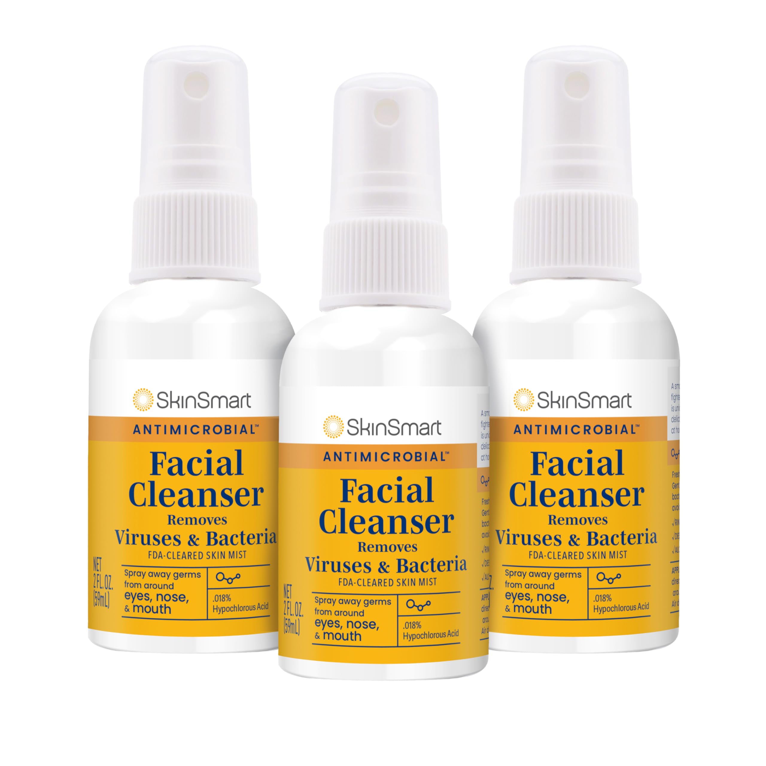 SkinSmart Antimicrobial alrededor de ojos, nariz y boca para reducir gérmenes