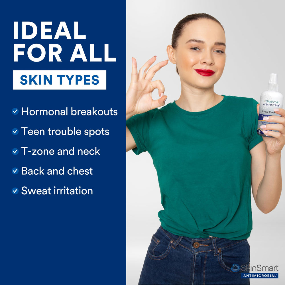 Formula acido hipocloroso de SkinSmart Antimicrobial para limpieza suave