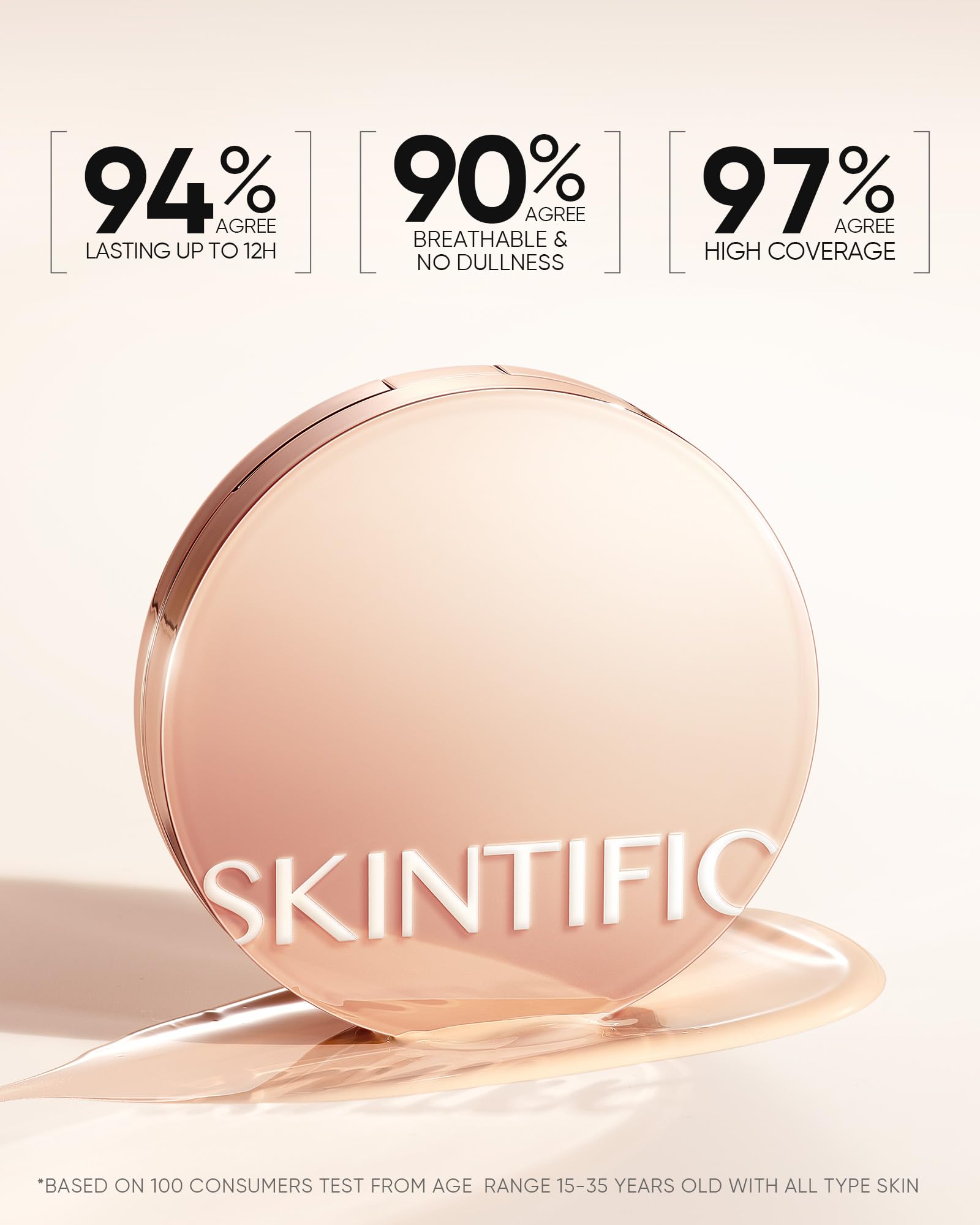 SKINTIFIC Cushion cubre tatuajes y manchas con resultado natural