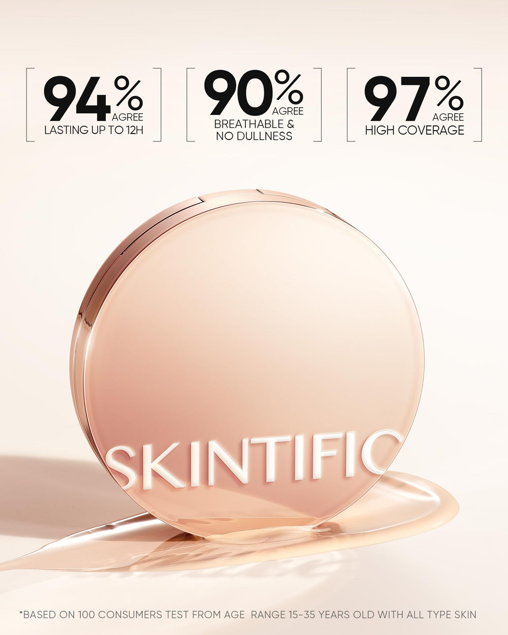 SKINTIFIC Cushion cubre tatuajes y manchas con resultado natural