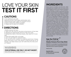 SKINTIFIC mascarilla arcilla volcánica Alaska: exfoliación suave y poros refinados.