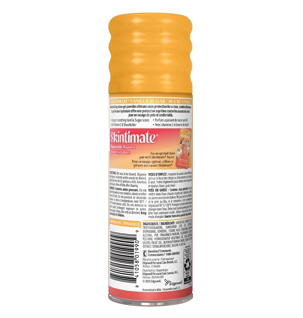Skintimate Gel de rasage – mousse cremeuse offrant protection et glisse douce.