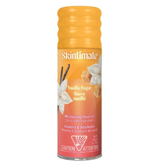 Skintimate Gel de rasage vanille-sucre – bouteille visible et douceur hydratante pendant le rasage.
