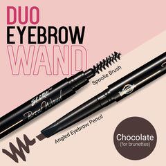Skone Brow Wand con aplicador doble para definición precisa de cejas.