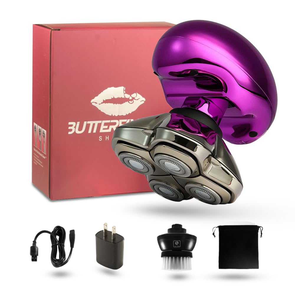 Skull Shaver Butterfly Kiss Pro, uso húmedo, afeitado cómodo en la ducha