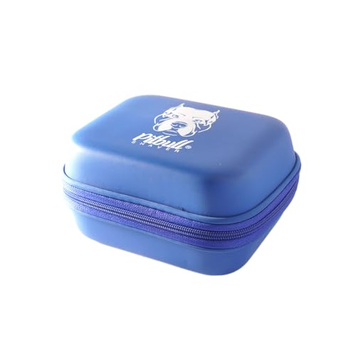 Estuche Skull Shaver Pitbull en azul royal, diseño compacto para viajeros