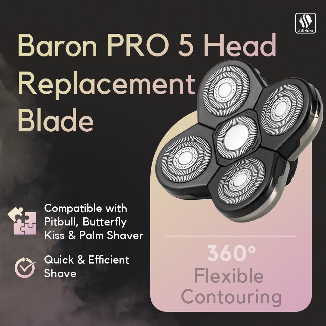 Compatibilidad con Pitbull, Palm y Beso de Mariposa para Skull Shaver Baron.