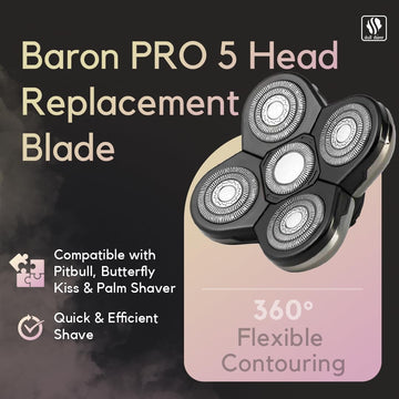 Compatibilidad con Pitbull, Palm y Beso de Mariposa para Skull Shaver Baron.