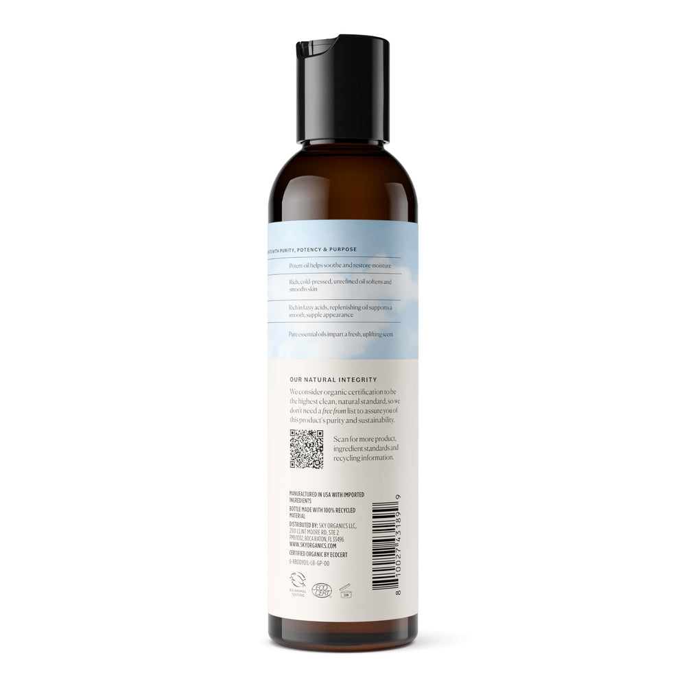Sky Organics fórmula de aceites vegetales para piel suave