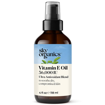 Sky Organics Aceite Vitamina E frasco: hidratación reparadora para piel seca