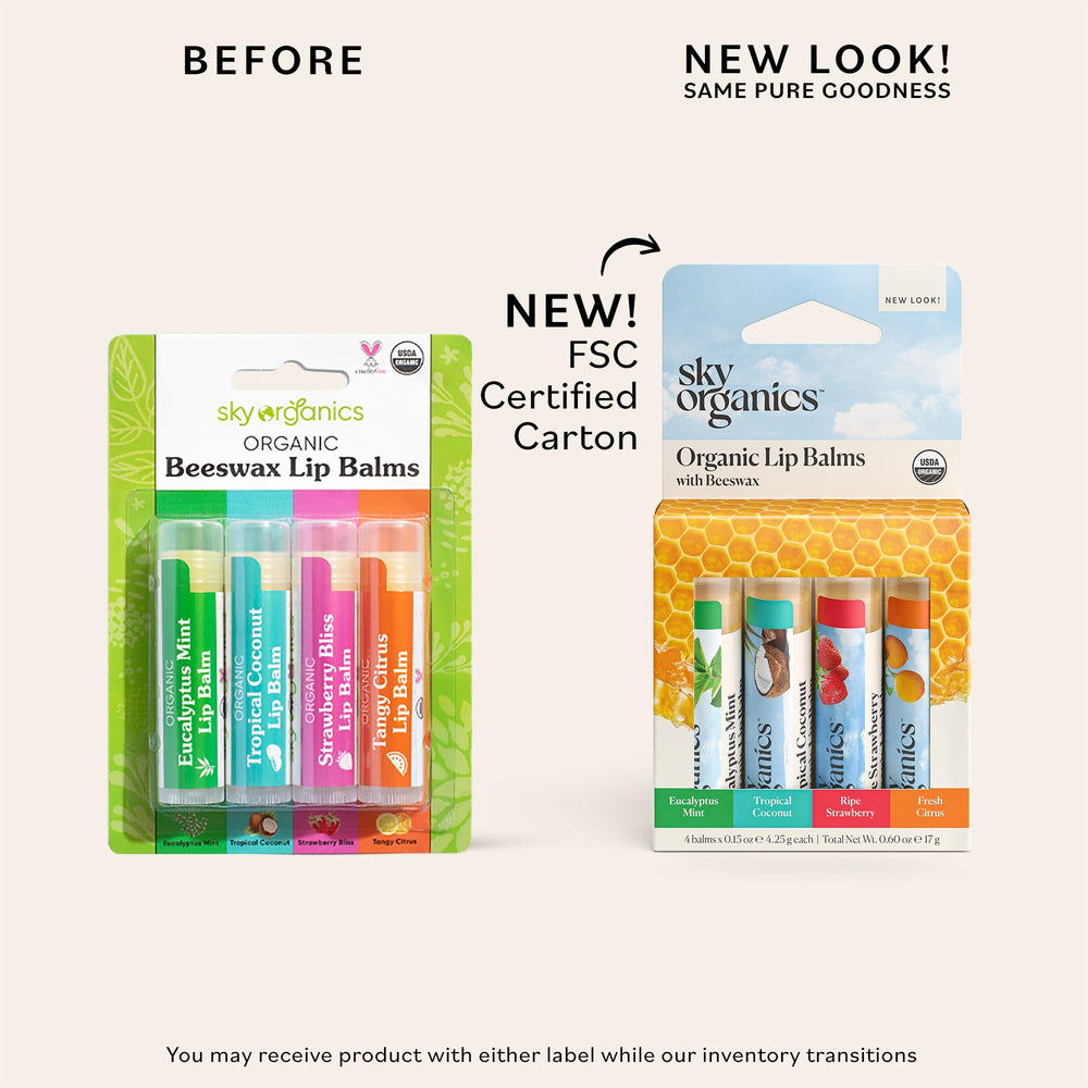 Sky Organics bálsamo labial regalo perfecto: ideal para regalar y cuidar labios