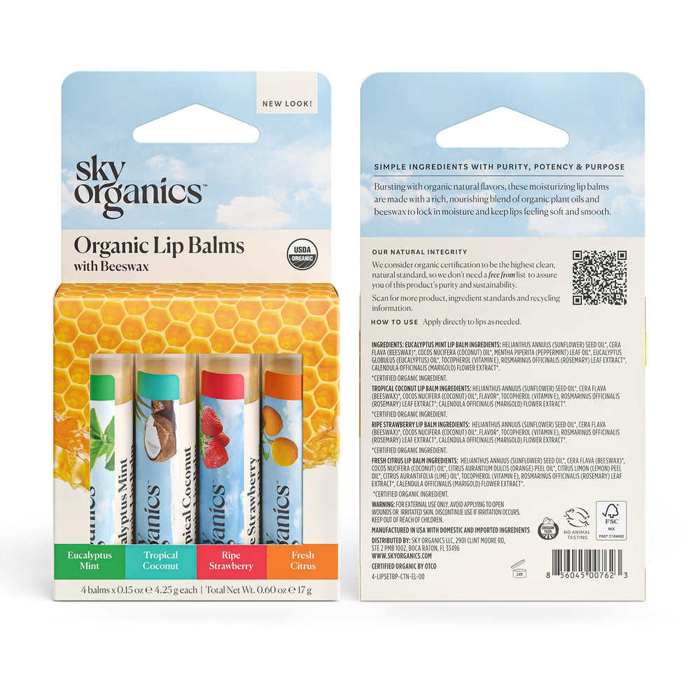 Sky Organics bálsamo labial vitamina E: antioxidante suave para labios