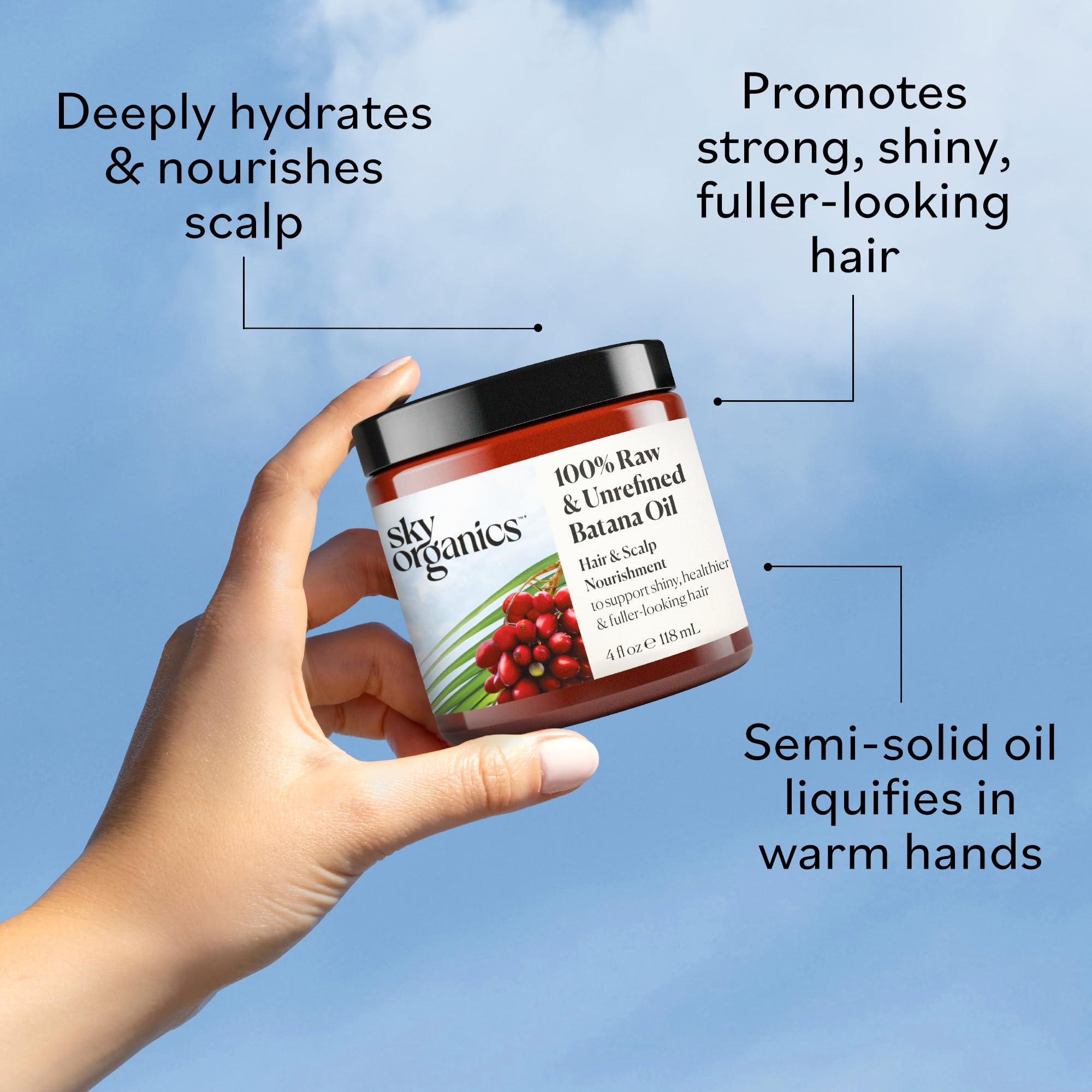 Sky Organics Batana Oil: aroma a nuez para una experiencia sensorial de autocuidado.