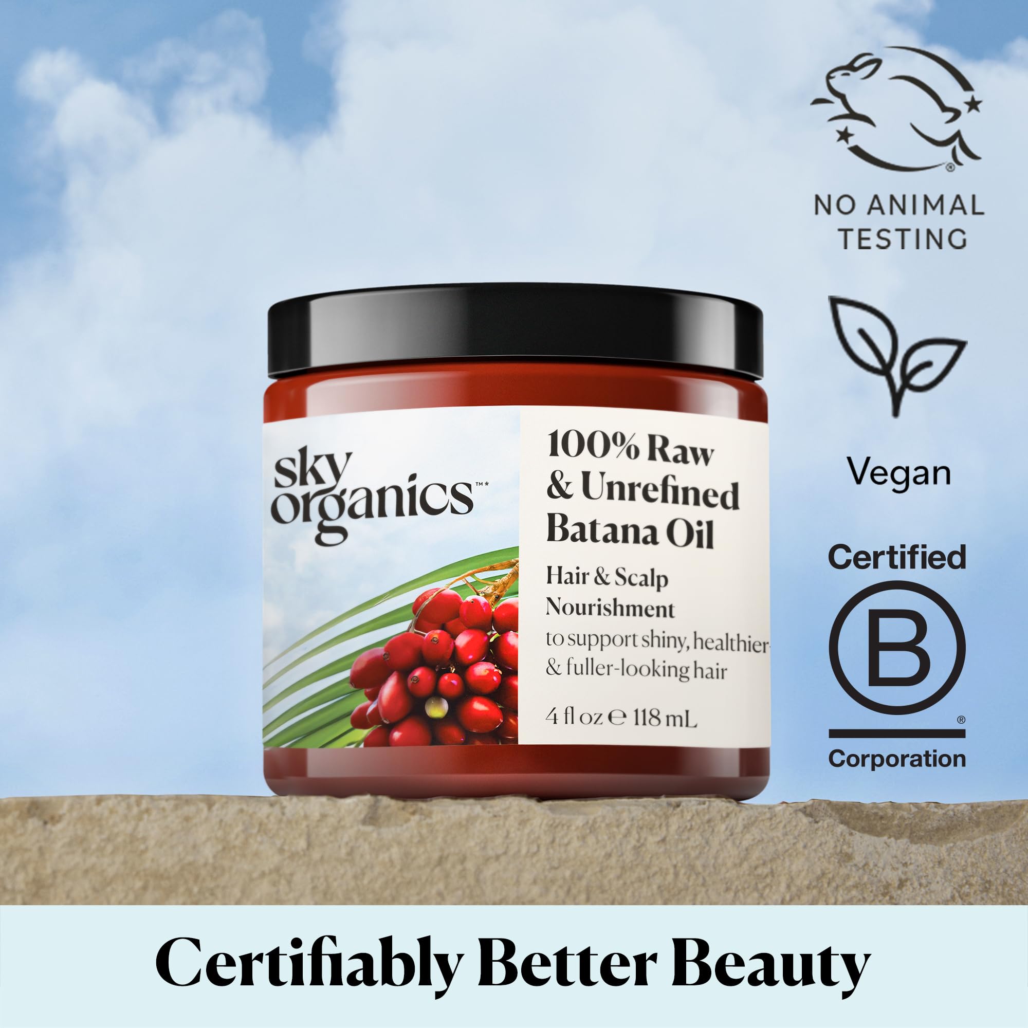 Sky Organics Batana Oil: rutina de autocuidado capilar con aceite crudo.